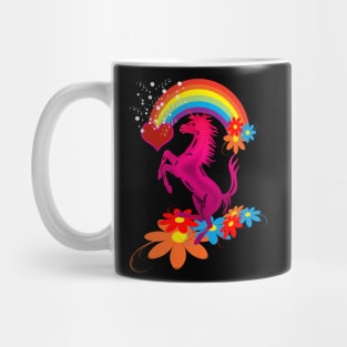 Unicorn and rainbow Mug